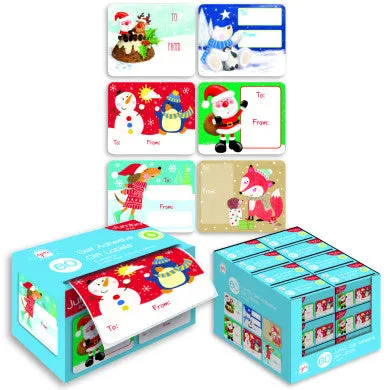 Roll 60 Jumbo S/A Xmas Labels