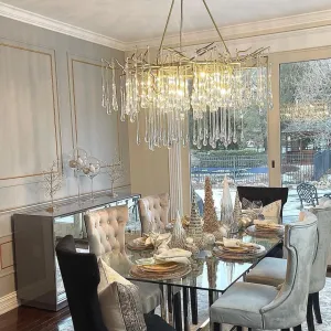 Rylight Luxury Branch Crystal Chandelier in Gold Finish