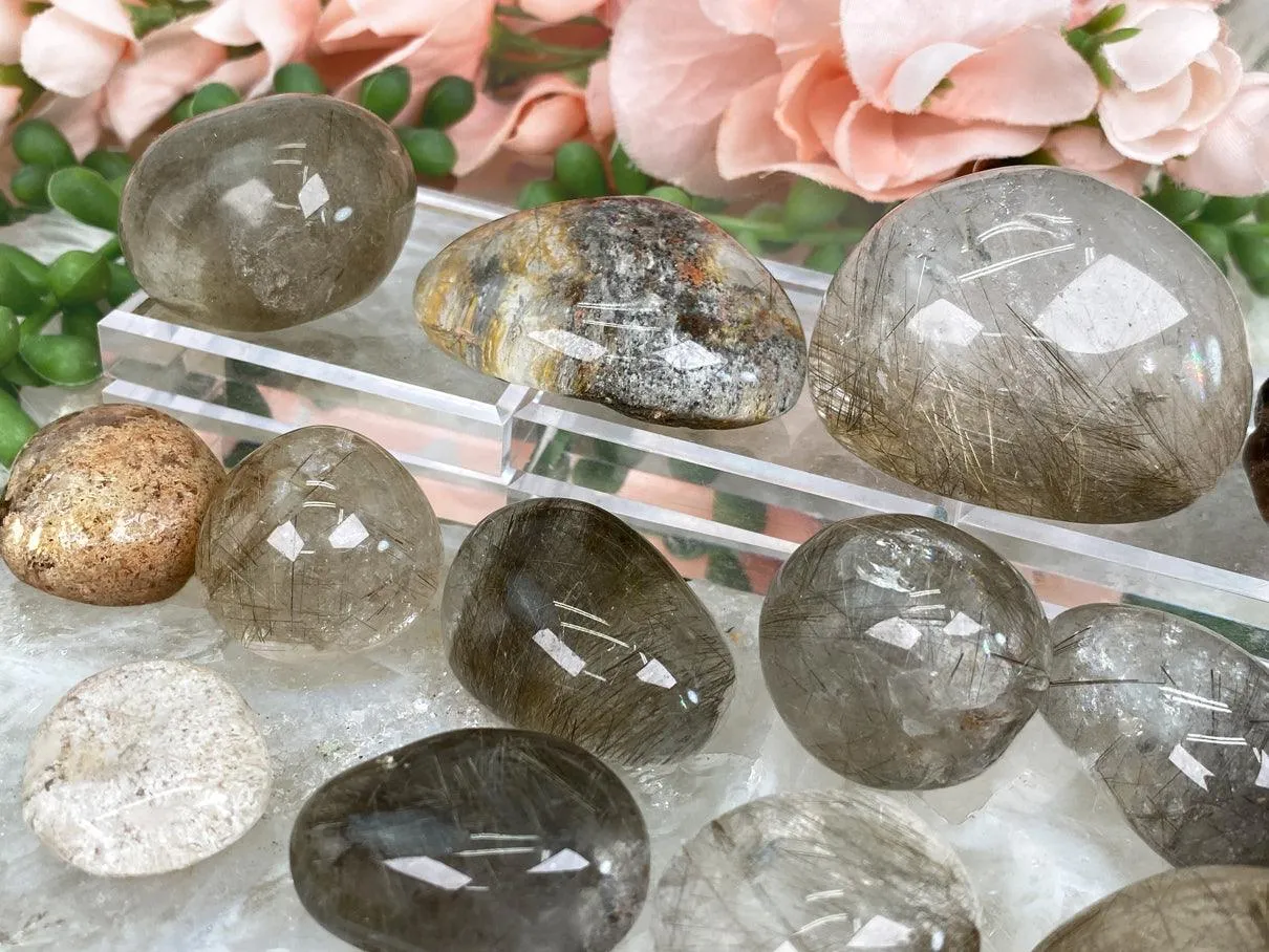Small Rutile Quartz Lenses