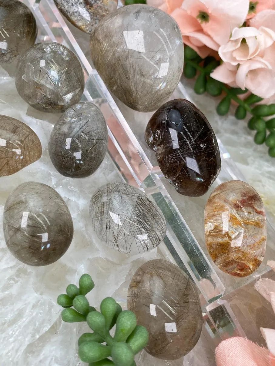 Small Rutile Quartz Lenses