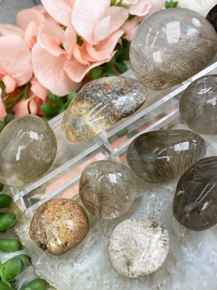 Small Rutile Quartz Lenses