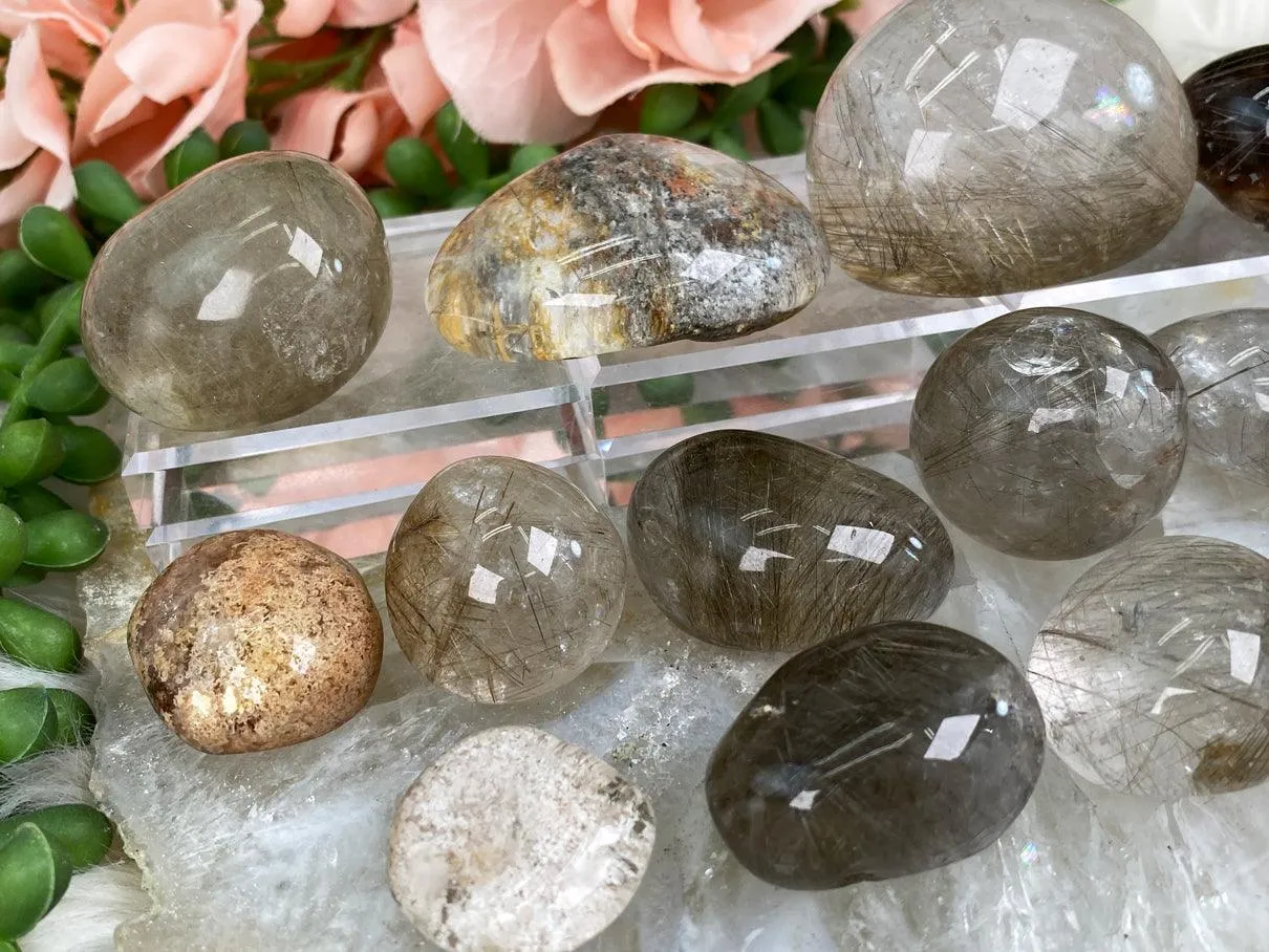 Small Rutile Quartz Lenses