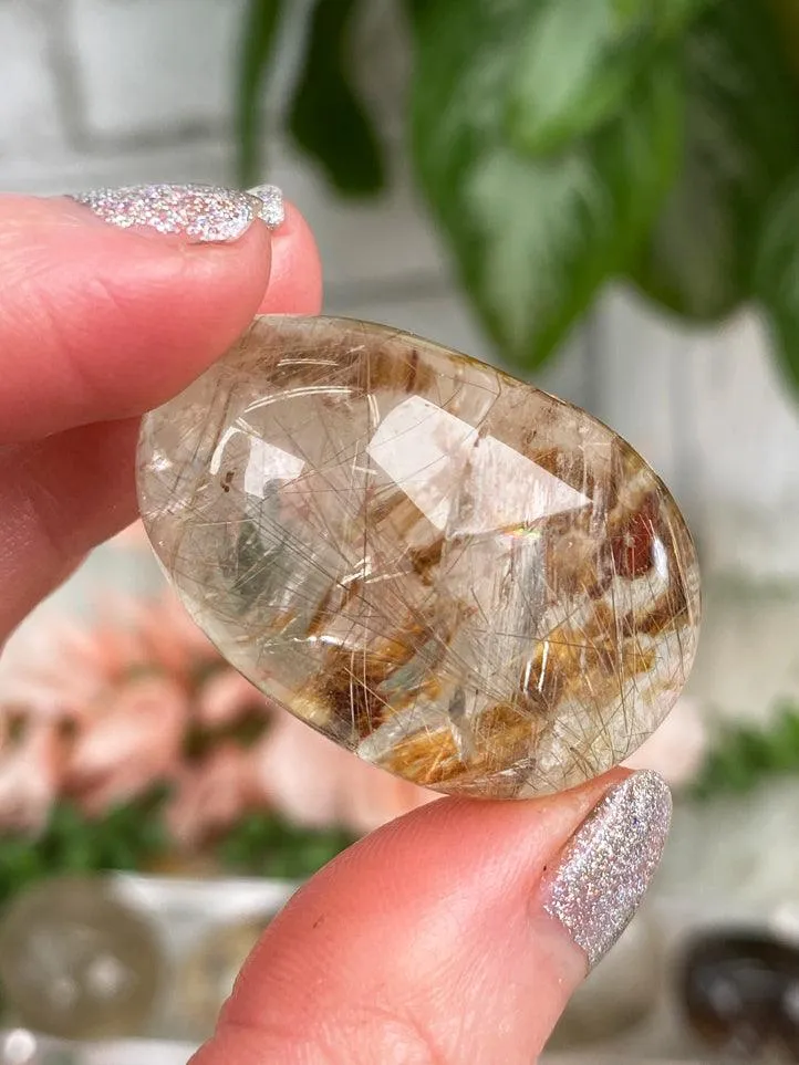 Small Rutile Quartz Lenses