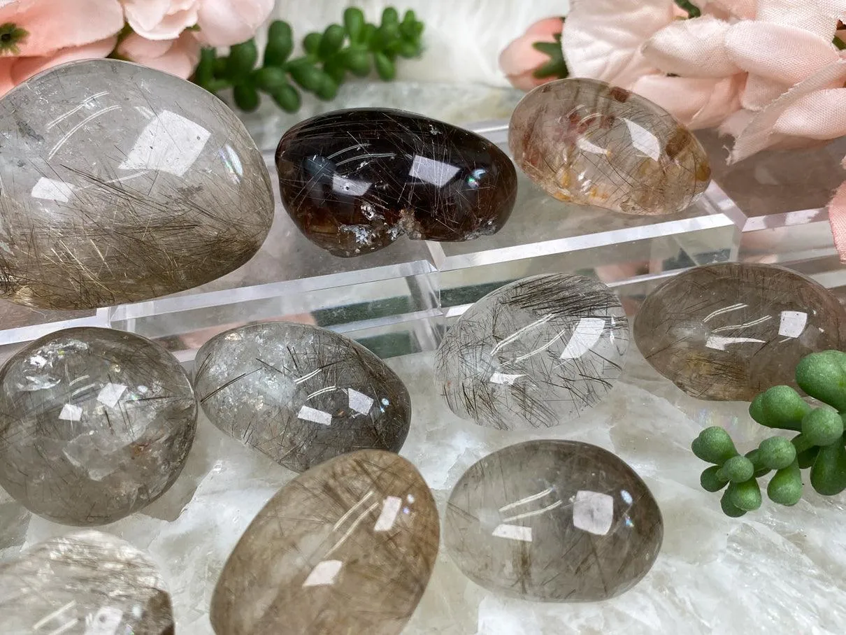Small Rutile Quartz Lenses