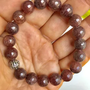 Strawberry Quartz Genuine Crystal Bracelet