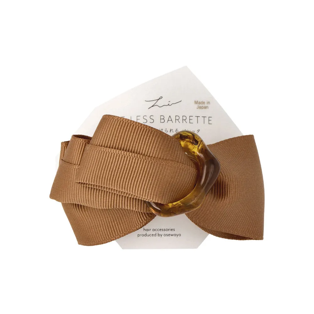 Texture Bow Hair Barrette