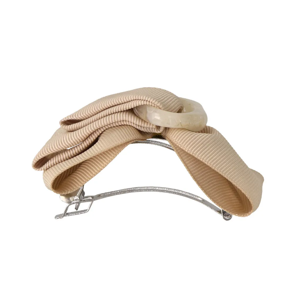 Texture Bow Hair Barrette