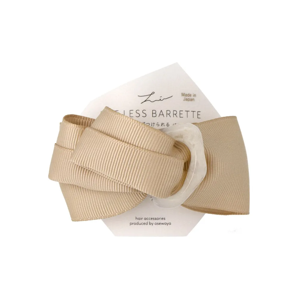 Texture Bow Hair Barrette
