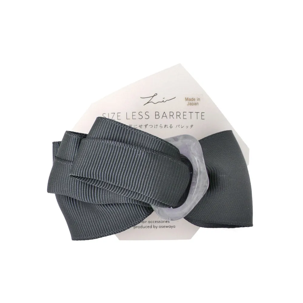 Texture Bow Hair Barrette