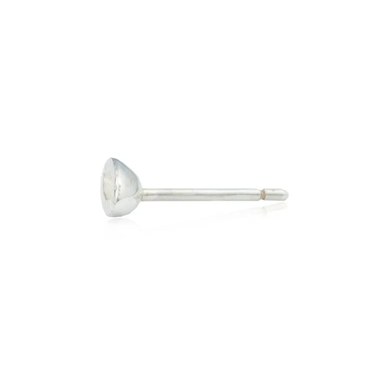 Tiny Eye Earrings Silver
