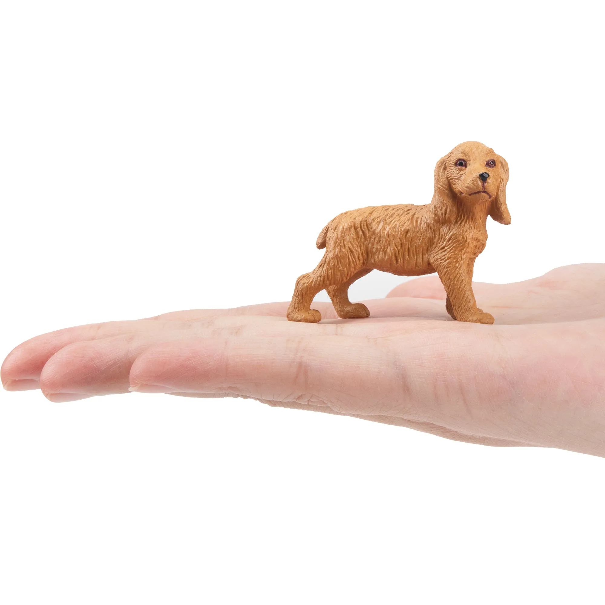 Toymany Mini Standing Golden Cocker Spaniel Puppy Figurine Toy