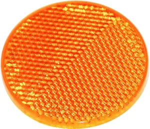 US Hardware RV-658C Safety Reflector, Amber Reflector, Plastic Reflector, Adhesive Mounting :CD: QUANTITY: 1